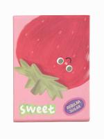 Y40 розовый Зеркало косметическое Клубничка