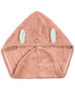 Y53 розовый Полотенце для волос Зайка