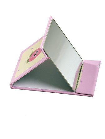 Y45 розовый Зеркало косметическое Персик