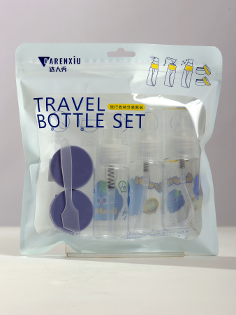 Y17 синий Дорожный набор флаконов для путешествий детский Виноград