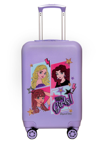 G231 сиреневый чемодан детский 20" Комикс