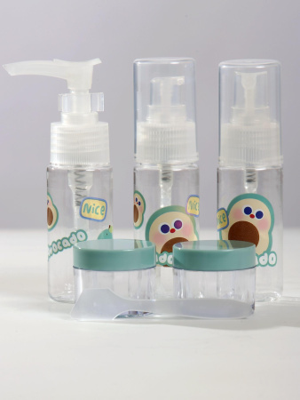 Y16 зеленый Дорожный набор флаконов для путешествий детский Авокадо