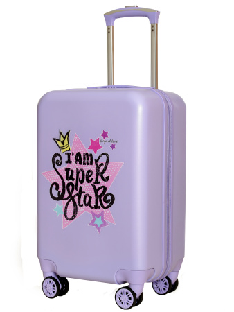G228 сиреневый чемодан детский 20" Super star