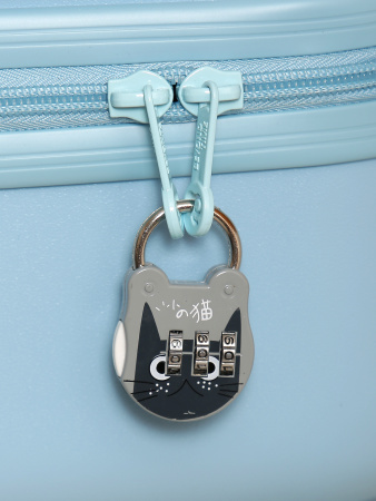 Z02серый Замок кодовый навесной детский