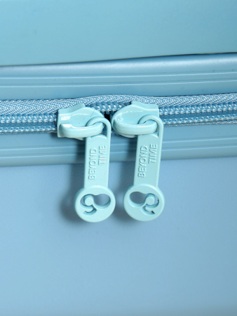 R139 голубой чемодан детский 18" Пес музыкант