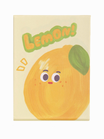 Y44 желтый Зеркало косметическое Лимон