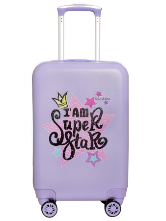 G228 сиреневый чемодан детский 20" Super star