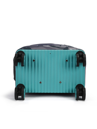 D04 серый чемодан детский 20" Камуфляж серый