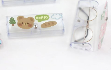 Y01 розовый Набор для очков детский Зайка