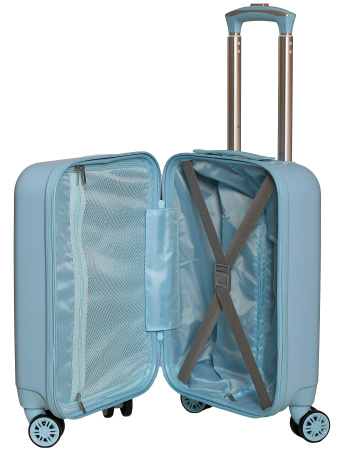 R139 голубой чемодан детский 18" Пес музыкант