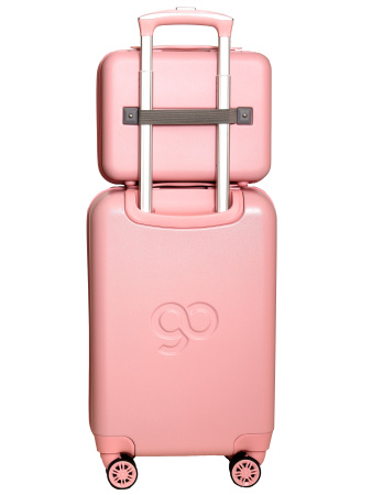 G208 розовый чемодан детский Music