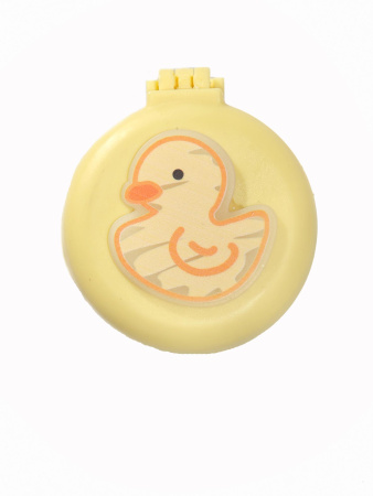 Y48 желтый Расческа складная с зеркалом Утенок